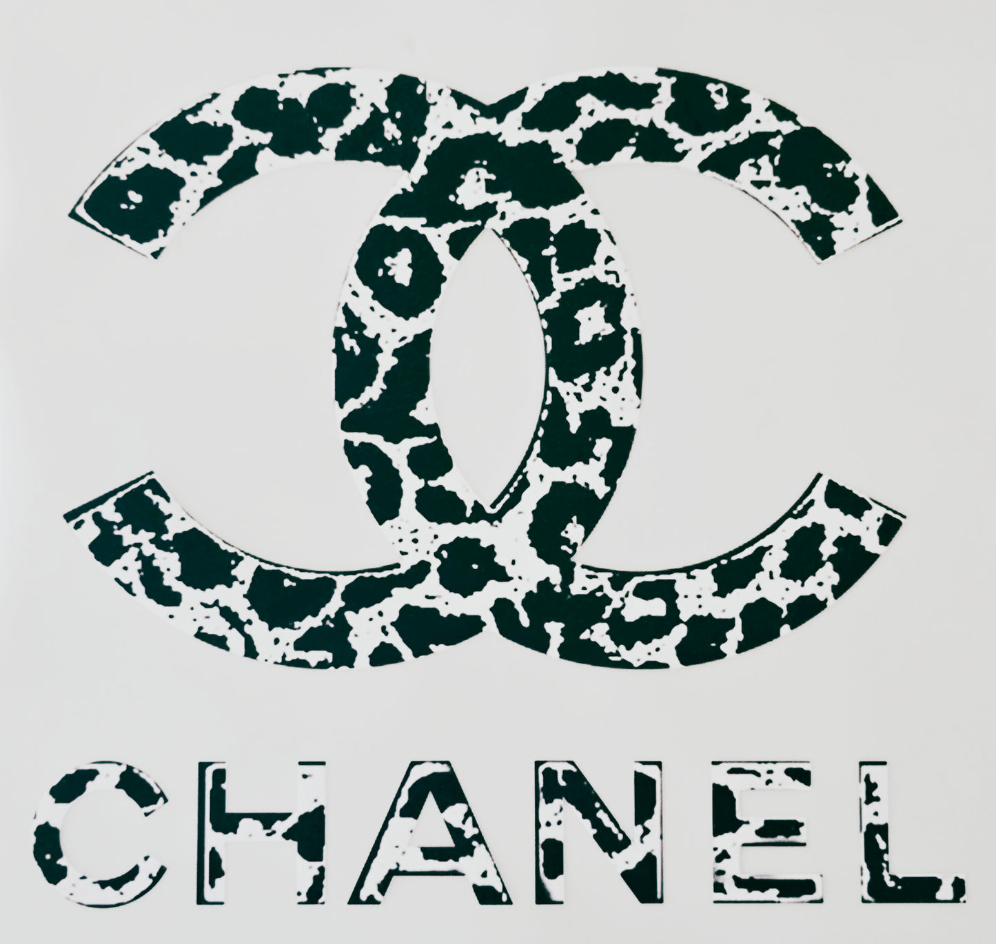 Black/White Leopard Print Chanel