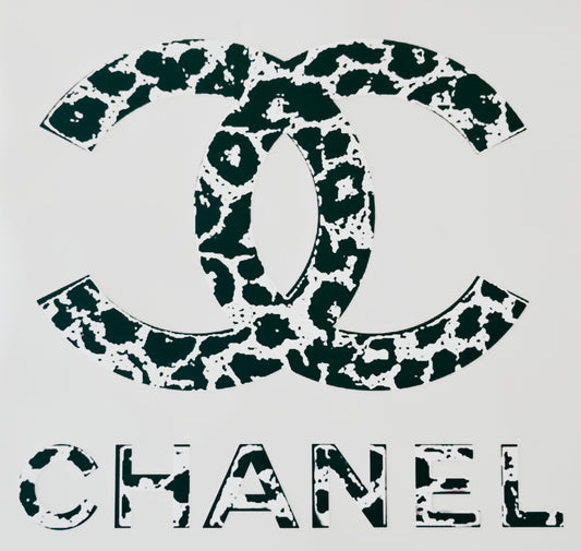 Black/White Leopard Print Chanel