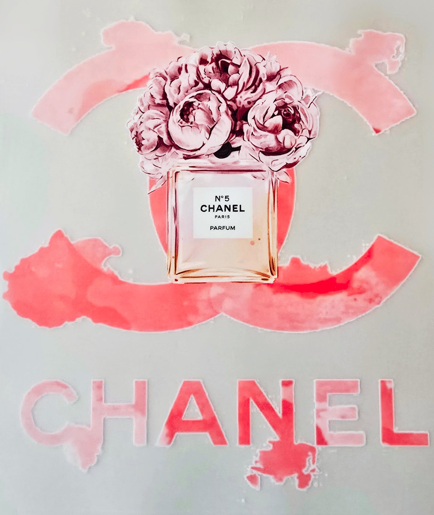 Pink Floral Chanel Perfume