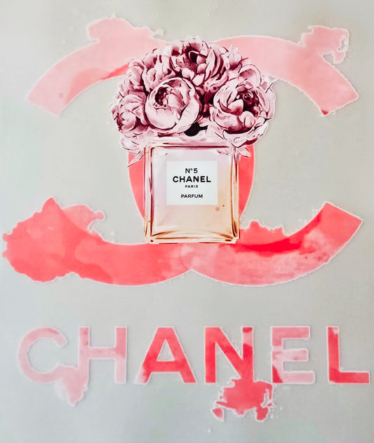 Pink Floral Chanel Perfume