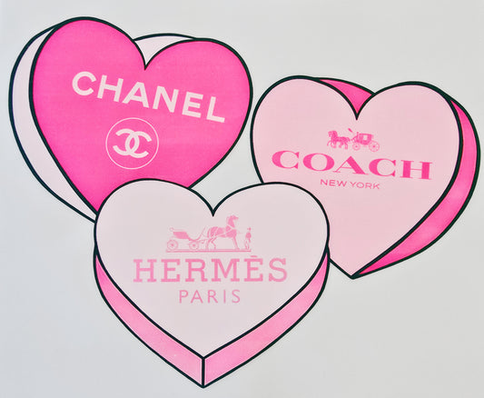 Designer Pink Hearts