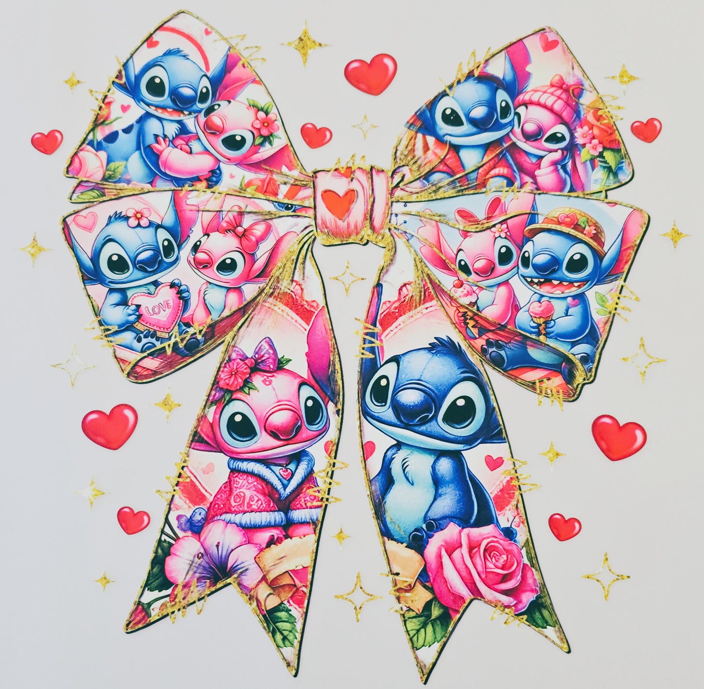 Stitch & Angel Bow