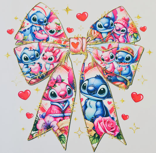 Stitch & Angel Bow