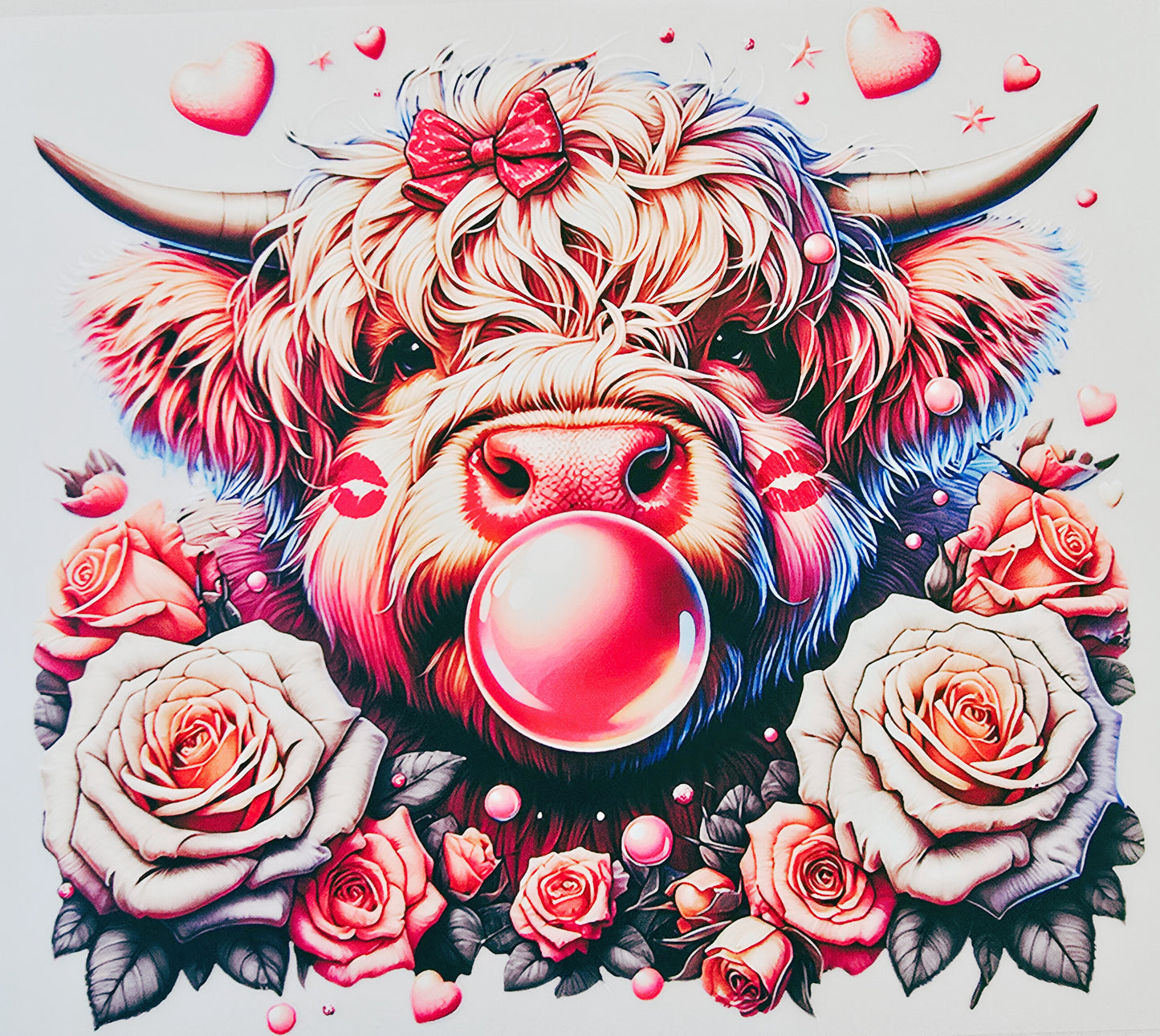 Kissy Face Bubble Cow
