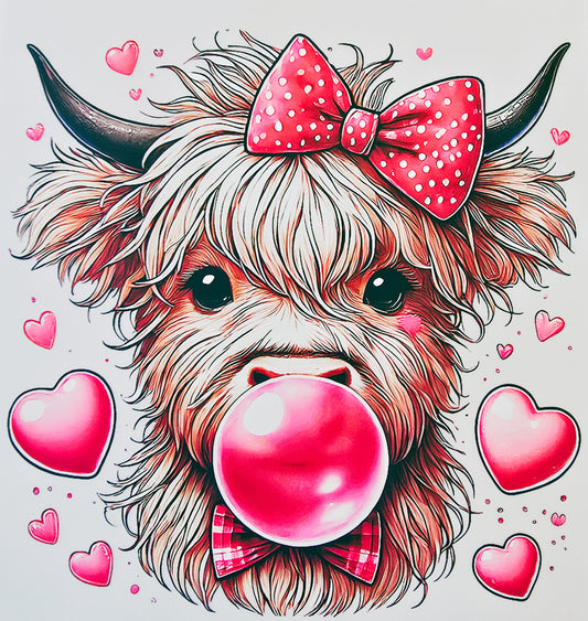 Heart Bubble Cow