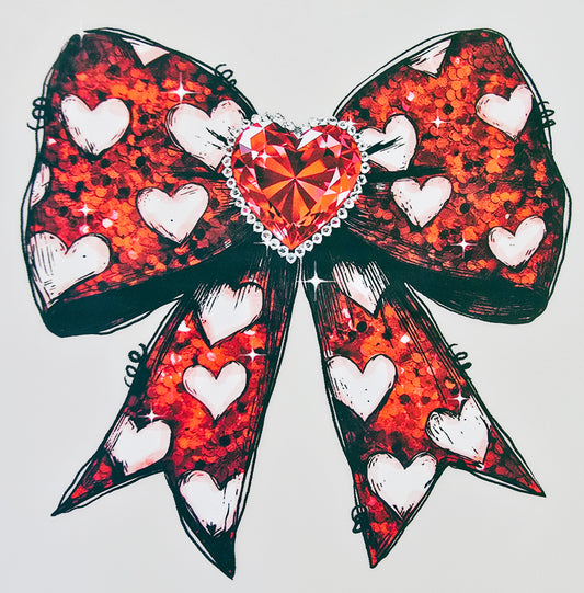 Shiney Heart Bow