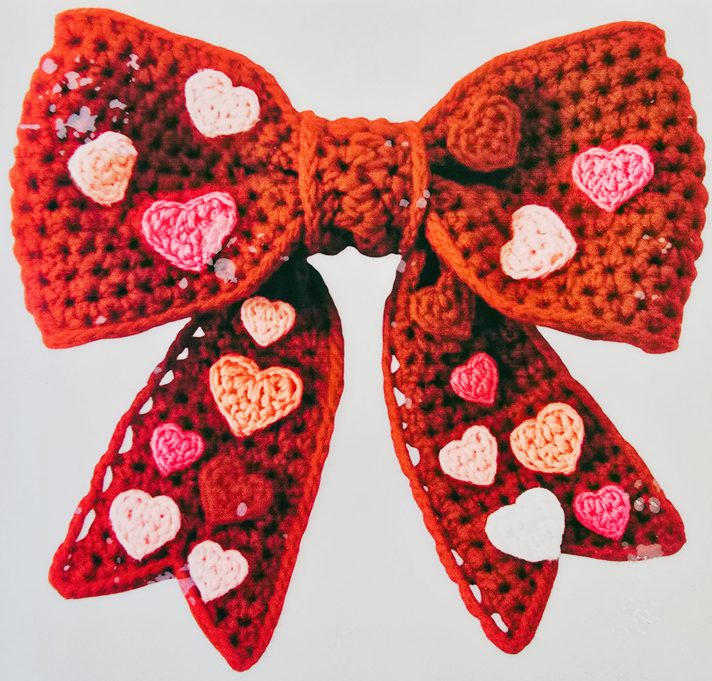 Red Bow with Hearts