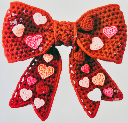 Red Bow with Hearts