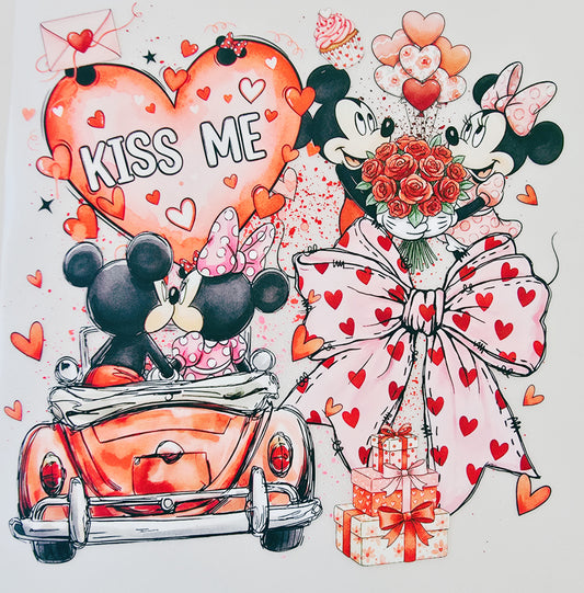 Mickey & Minnie Mouse Kiss Me