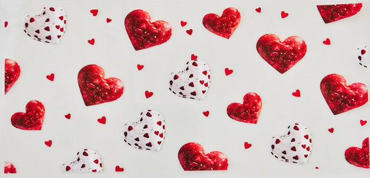 Red & White Hearts