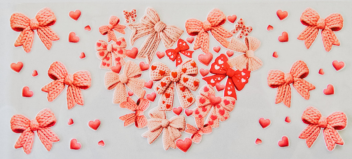 Pink Bow Heart