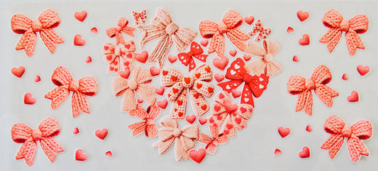 Pink Bow Heart