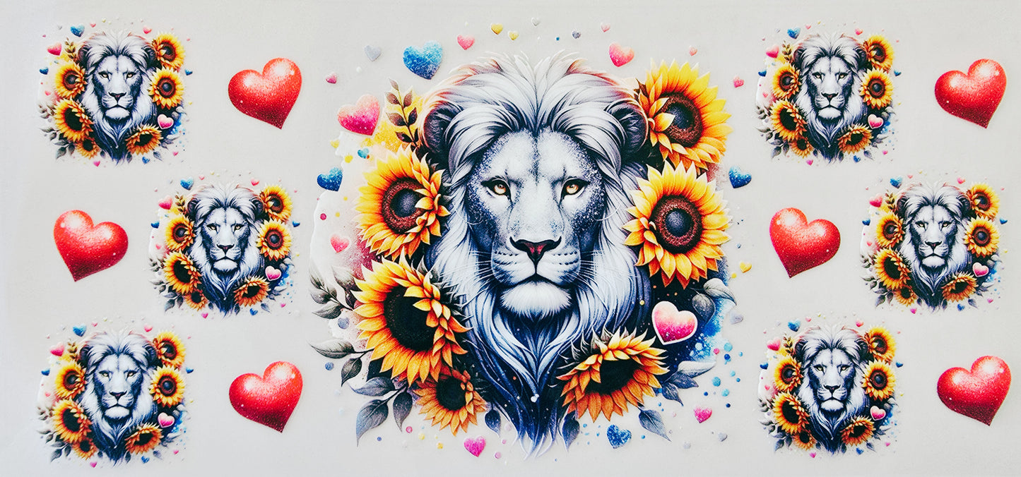 Sunflower Lion & Hearts