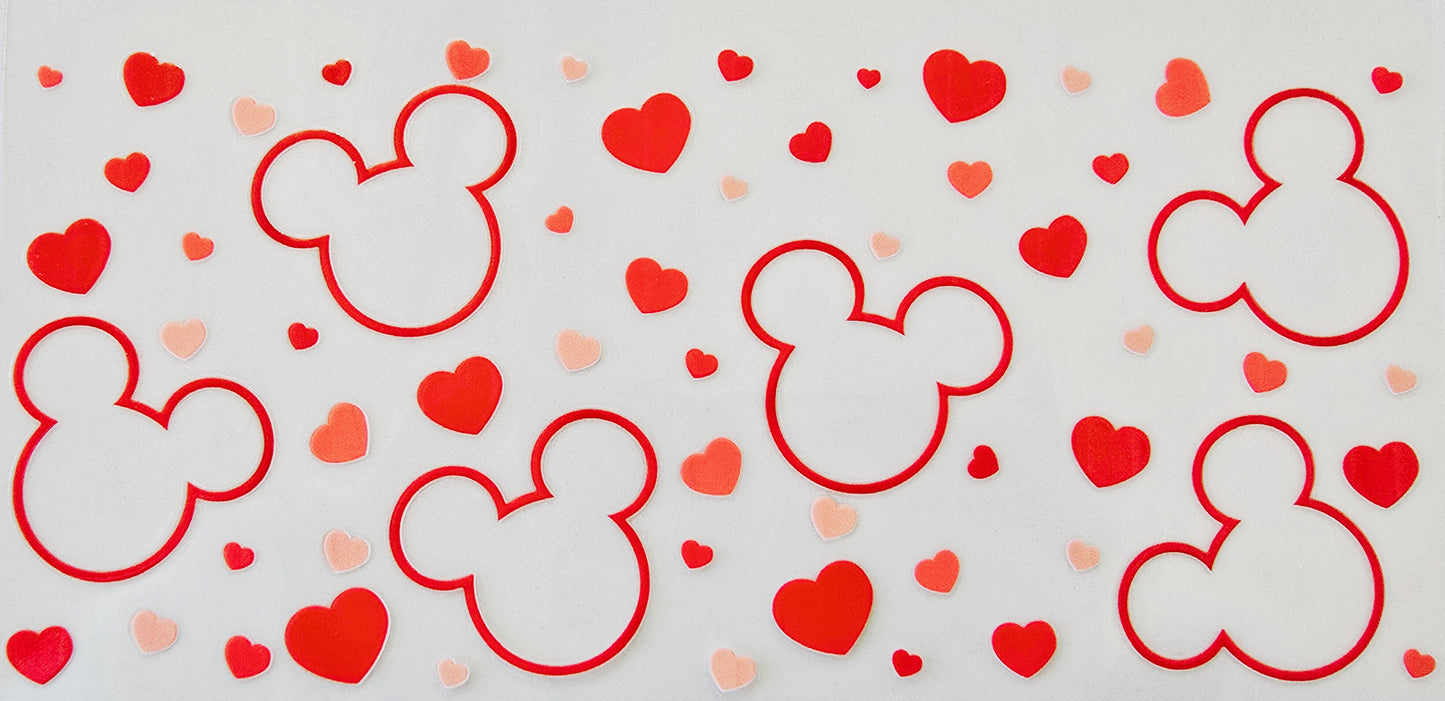 Red Mickey Heads & Hearts