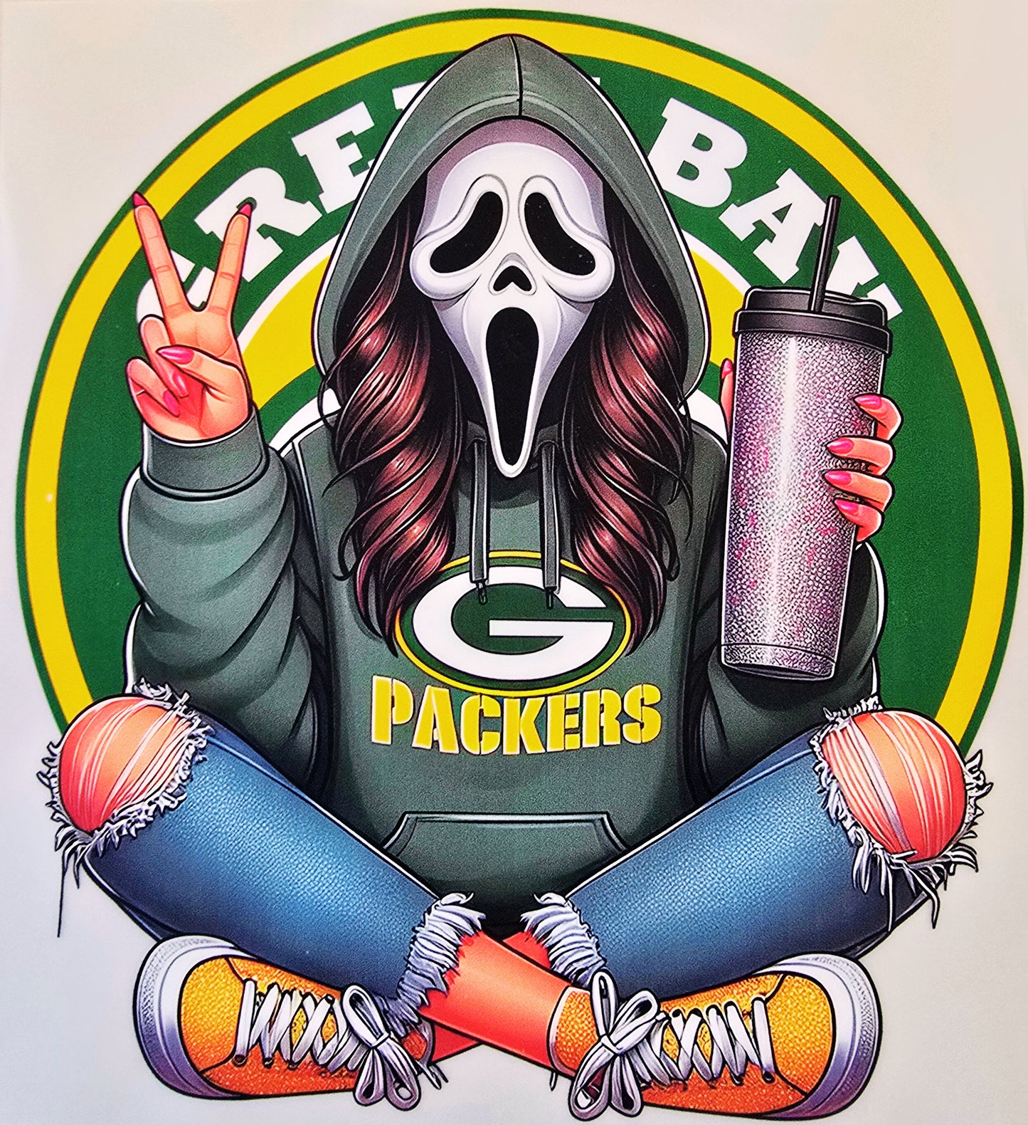 Green Bay Packers Ghostface Girl