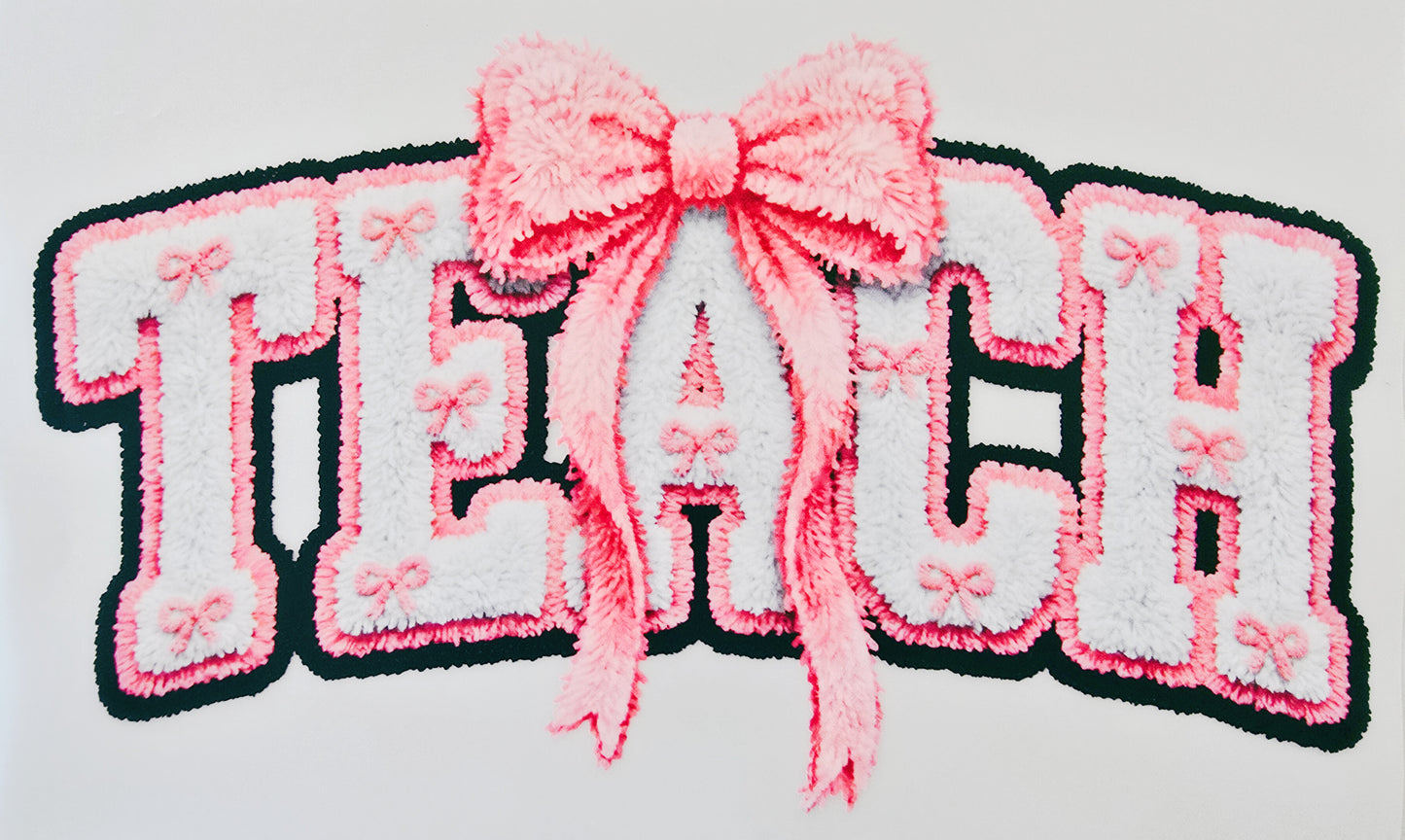 Pink Teach with Bows