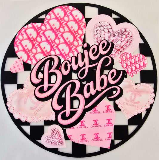 Checkered Boujee Babe Chanel, Dior & LV