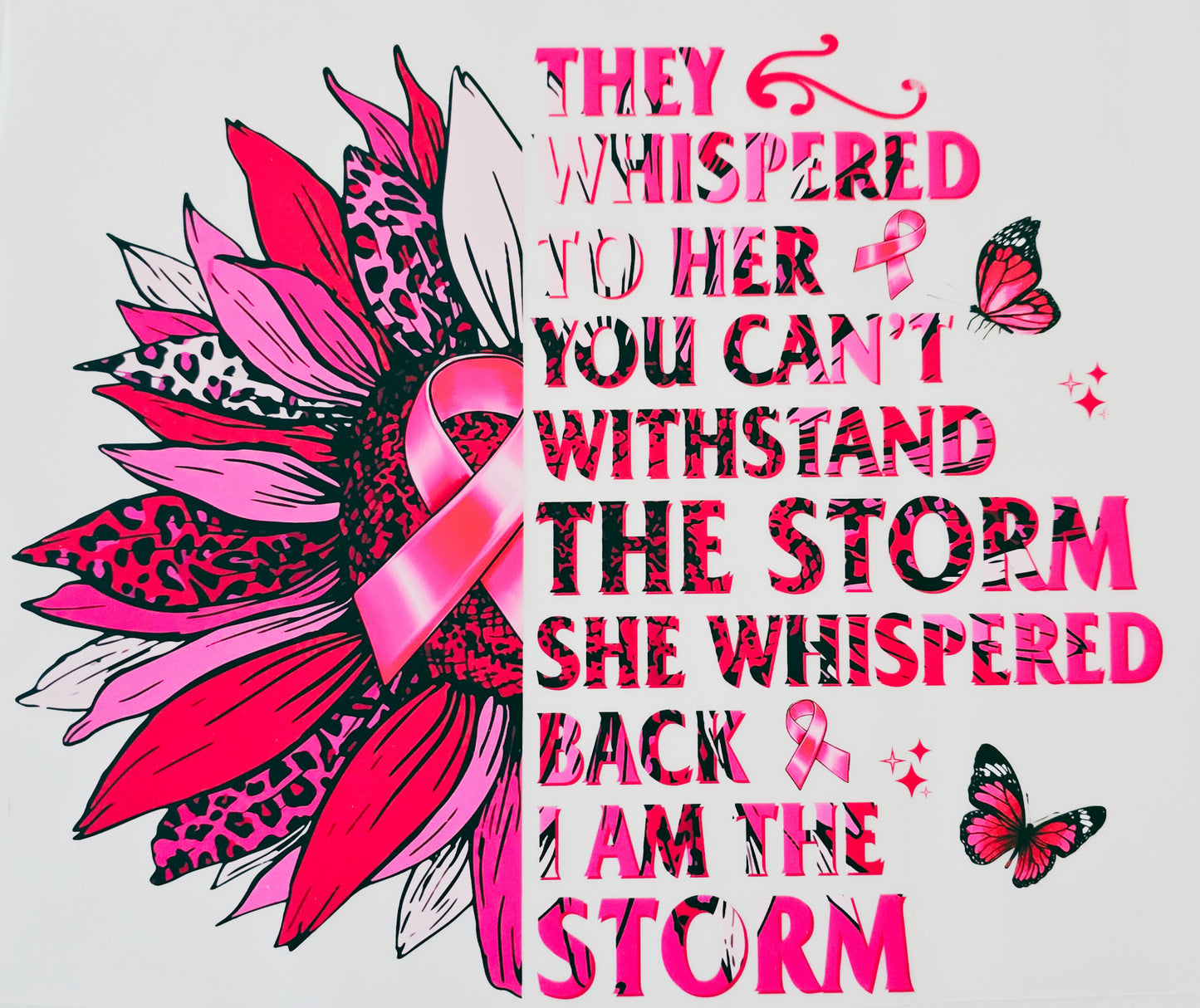 Breast Cancer Sunflower