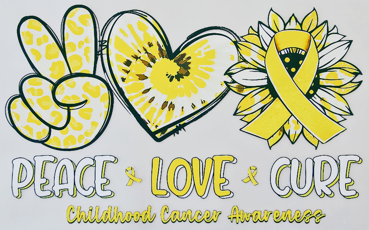 Peace Love Cure Childhood Cancer