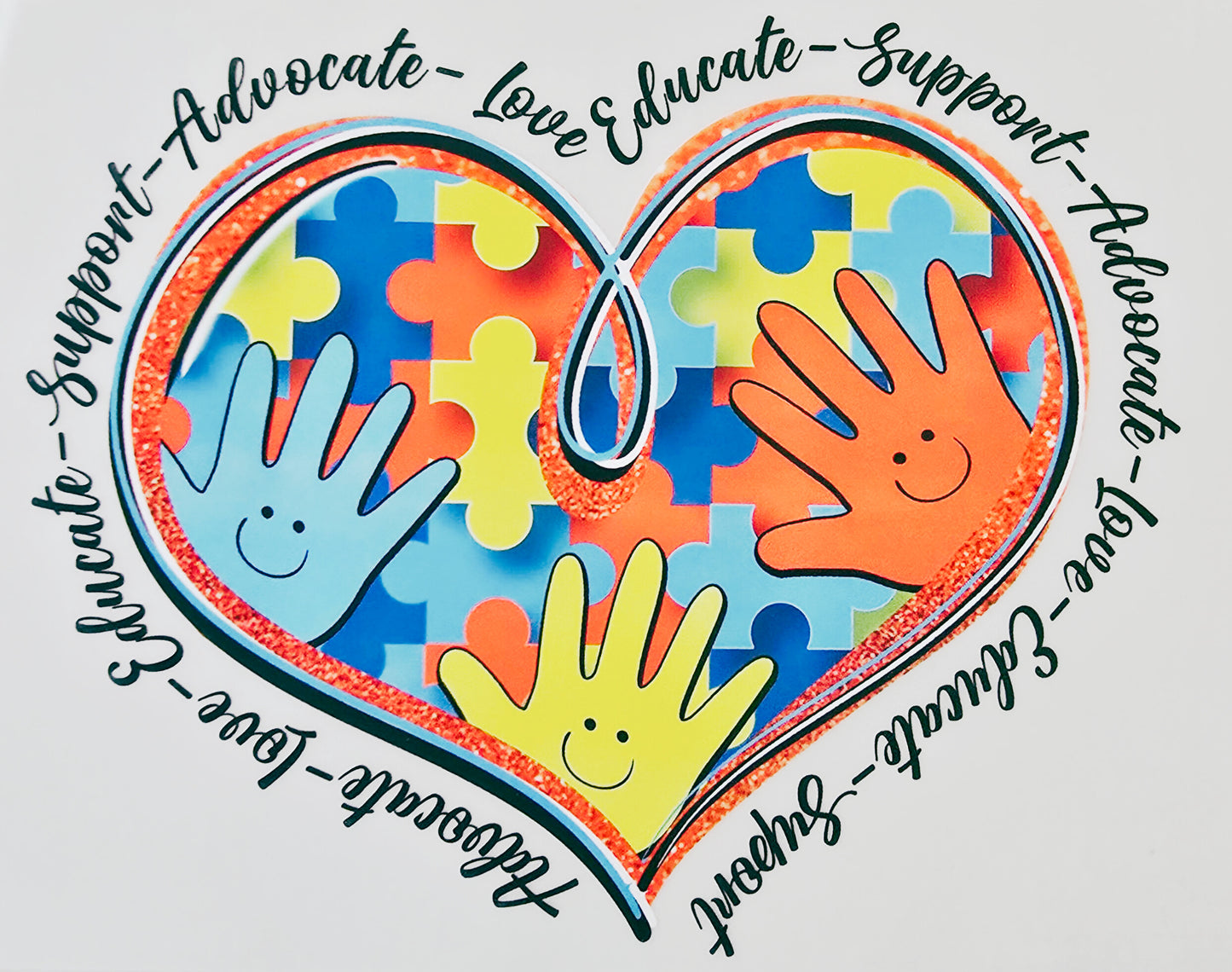 Autism Hand Heart