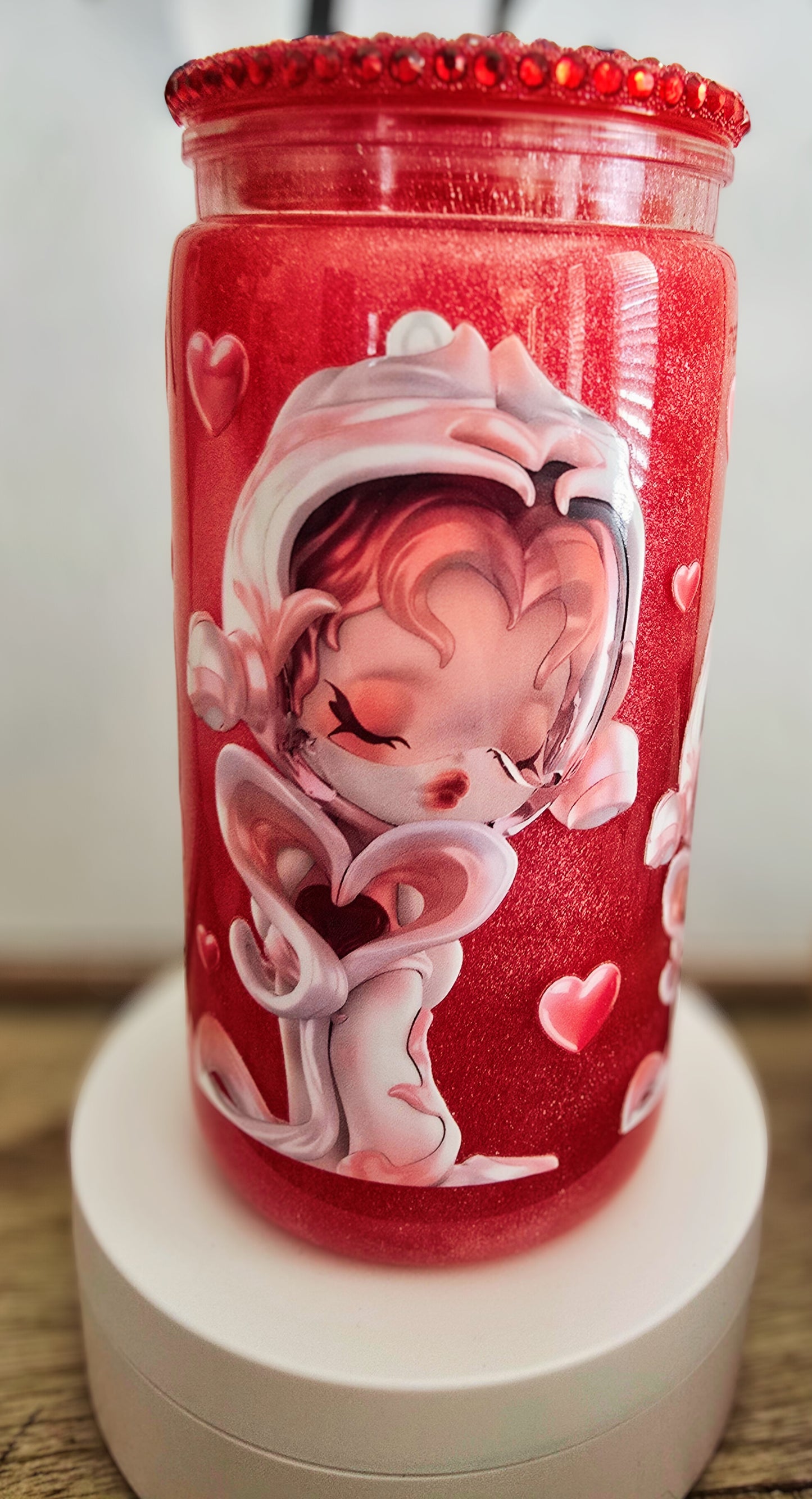 16oz Acrylic Skull Panda Cats Eye