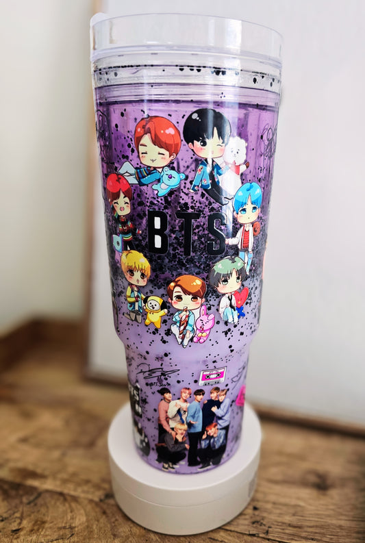 40oz BTS Lava Flow Tumbler
