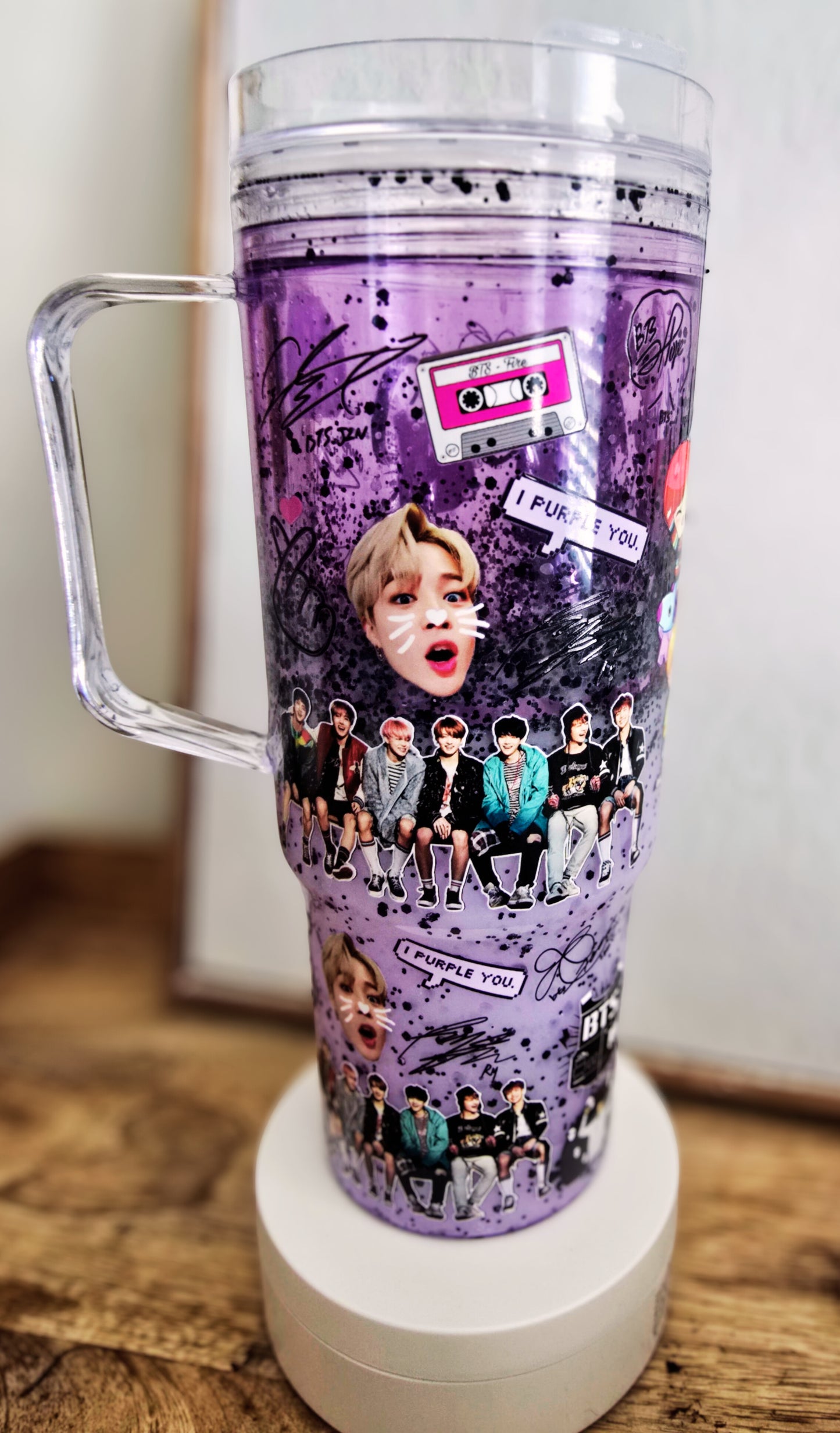 40oz BTS Lava Flow Tumbler
