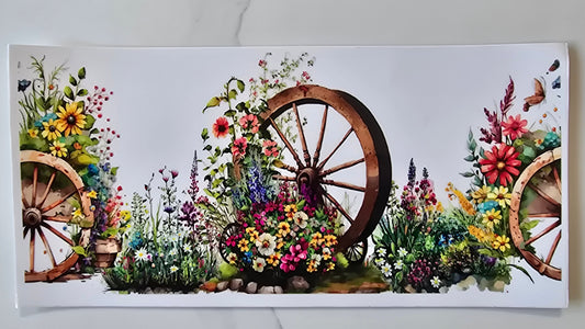 Wagon Wheel Garden