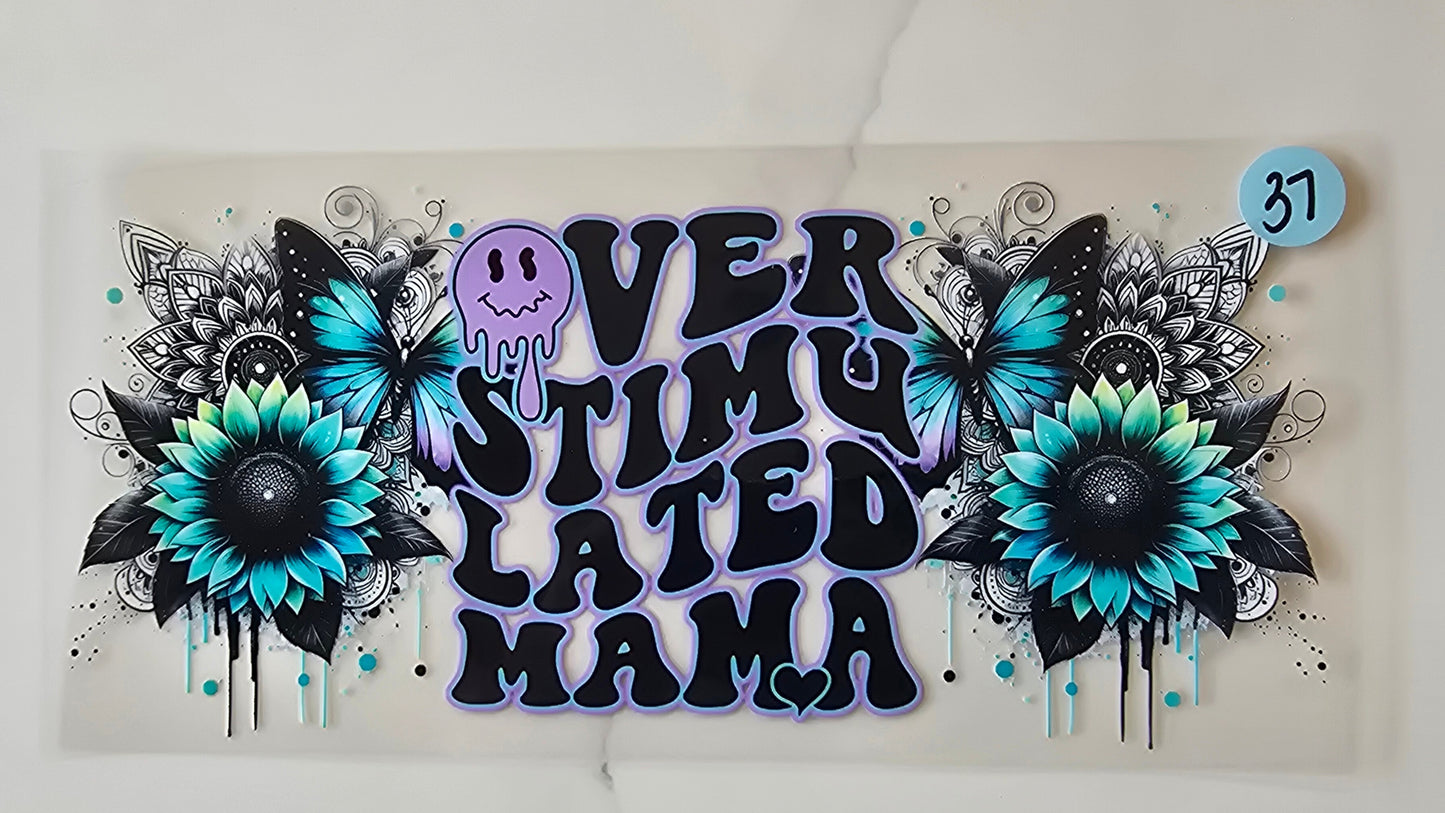 Blue Overstimulated Mama