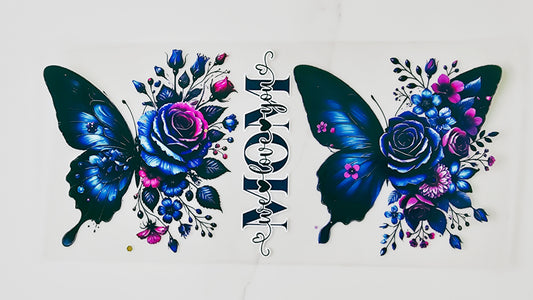 Blue Butterfly Mom